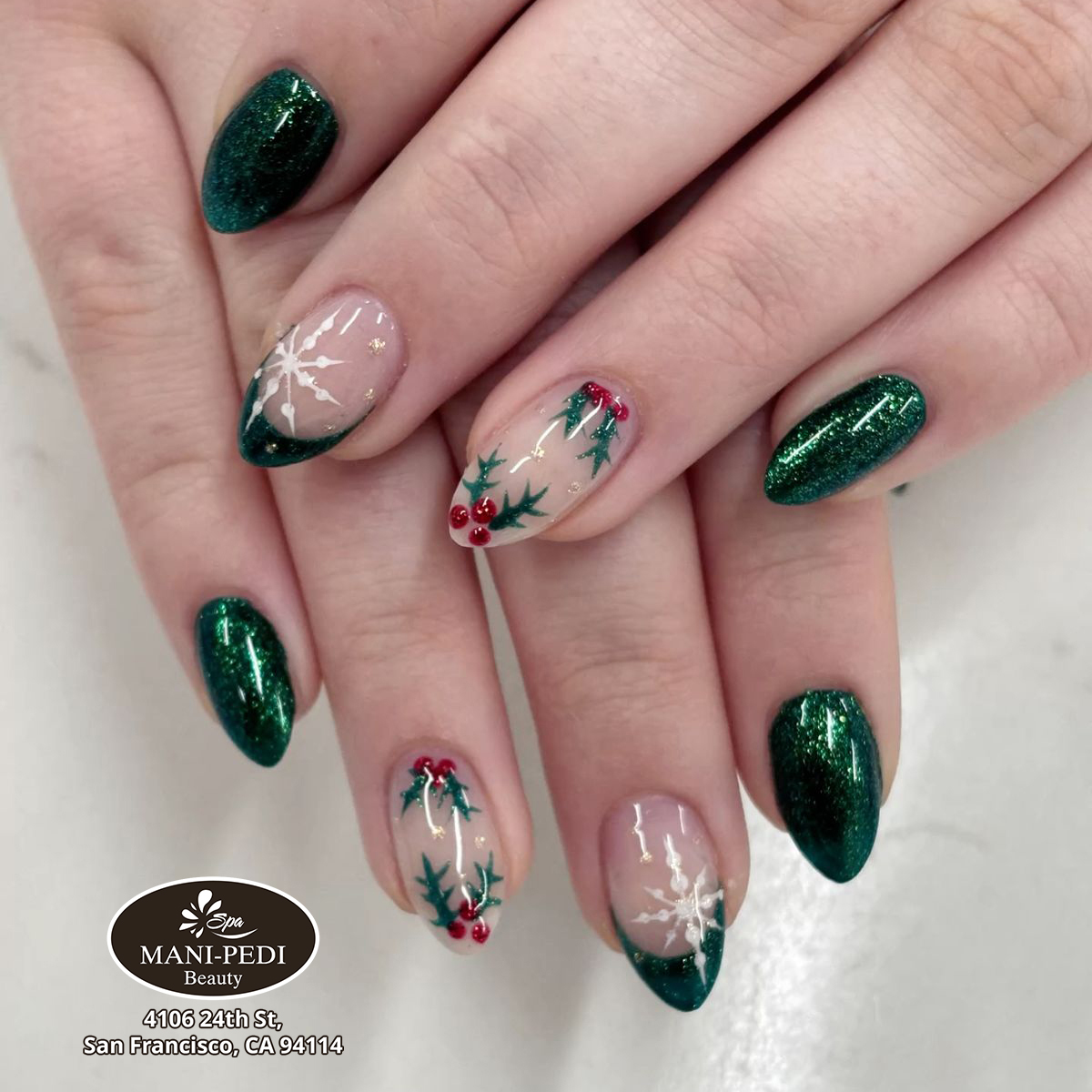 Holiday - Festive - Christmas Nail 